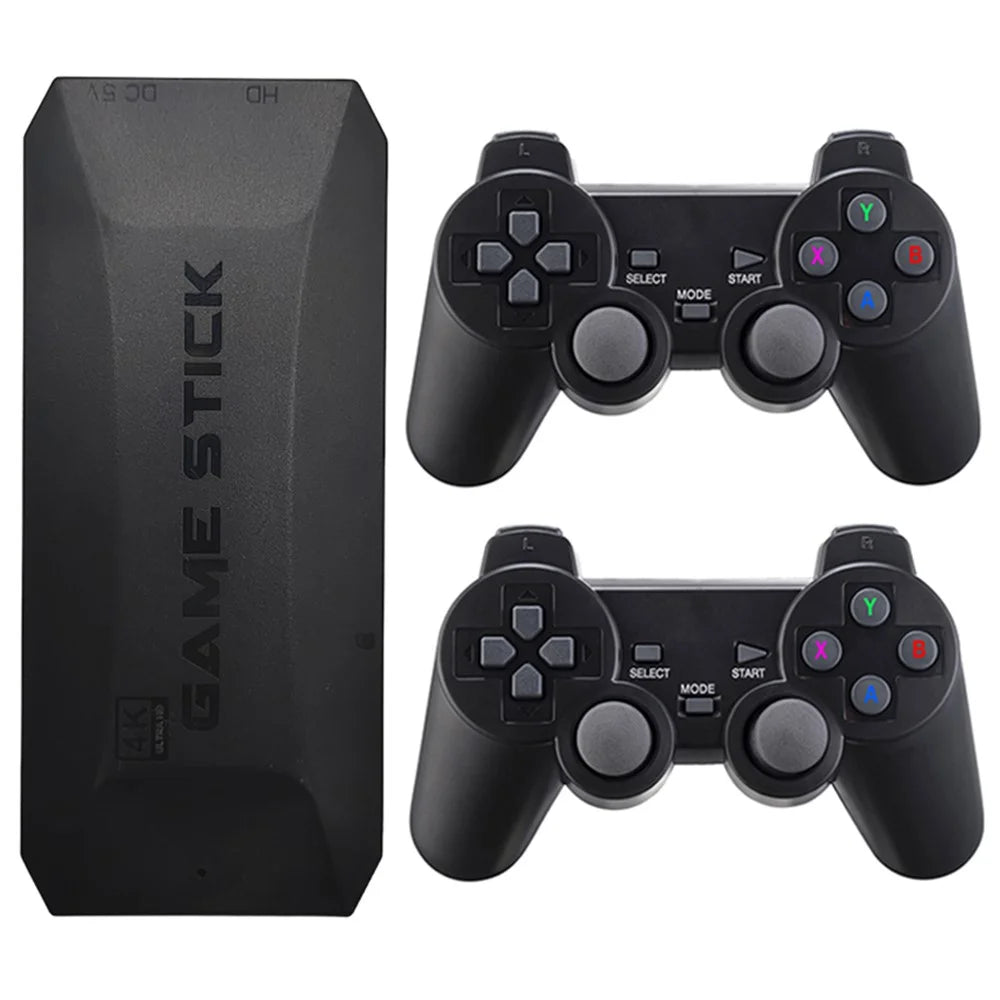 M16 128G Built-In 30000 Games HD TV Game Stick with Double Player Wireless Controller - 1