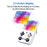 M21 3.5-inch Screen Portable Game Machine Two-Player Handheld Game Console, 64G Memory Card / 20000 Games - White - 4