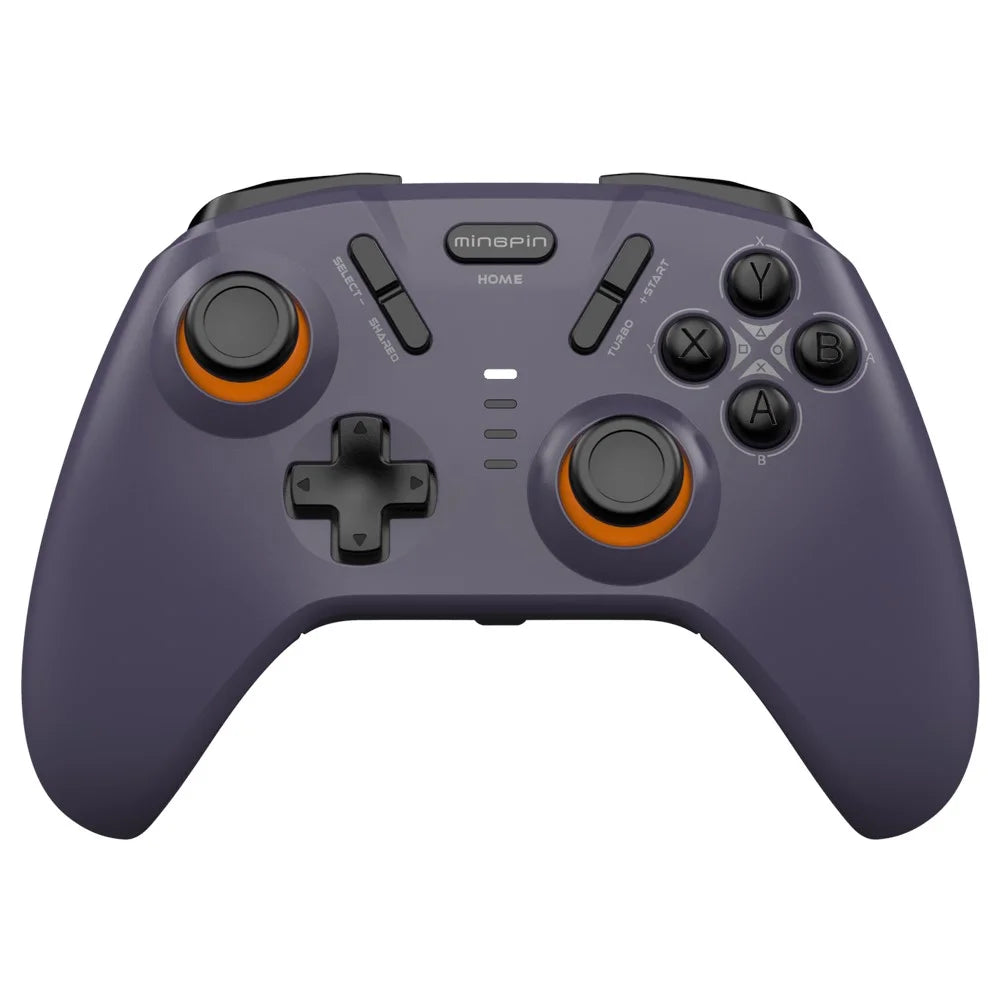 MINGPIN White Tiger S821 Pro Gaming Controller Bluetooth-compatible Gamepad for Nintendo Switch / PS4 / Android / iOS / PC / STEAM - Purple - 1