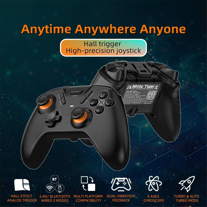 MINGPIN White Tiger S821 Pro Gaming Controller Bluetooth-compatible Gamepad for Nintendo Switch / PS4 / Android / iOS / PC / STEAM - Purple - 2