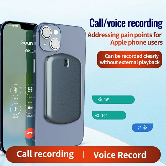 A1 32GB Magnetic Phone Call Recorder Rechargeable Voice-Activated Noise Reduction Audio Recorder - 4