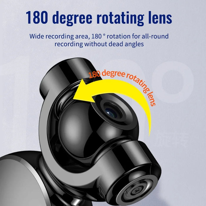 C11 256GB Digital Audio Voice Recorder HD 1080P Rotation Camera Lens Loop Recording Device - 4