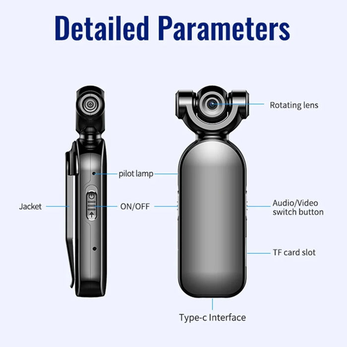C11 32GB DSP Noise Reduction Voice Recorder HD 1080P Camera Sound Video Recording Device - 7