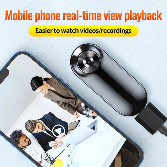 C20 1920x1080P Mini Body Camera Back Clip Bodycam Noise Reduction Voice Recorder with 256G TF Card - 4