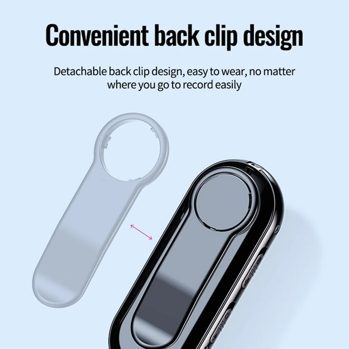 C20 1920x1080P Mini Body Camera Back Clip Bodycam Noise Reduction Voice Recorder with 128G TF Card - 7