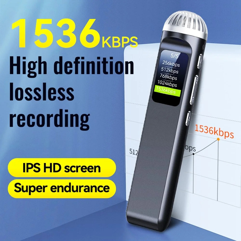 Q99 16GB Digital Audio Voice Recorder MP3 Player Noise Reduction Recording Device - 4