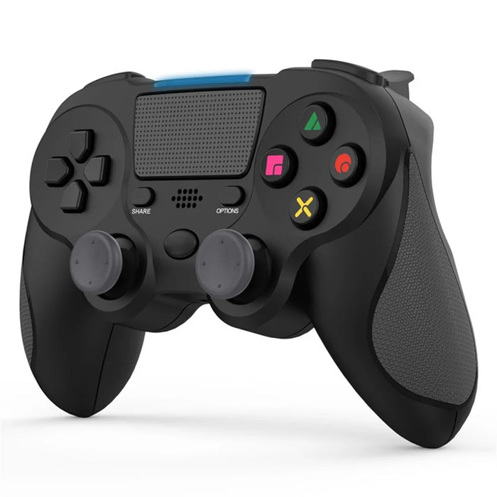 DS8 Wireless Controller for Playstation 4/Pro/Slim/PC Built-in Rechargeable 600mAh Battery Joystick with Double Vibration and TouchPad - Black - 1