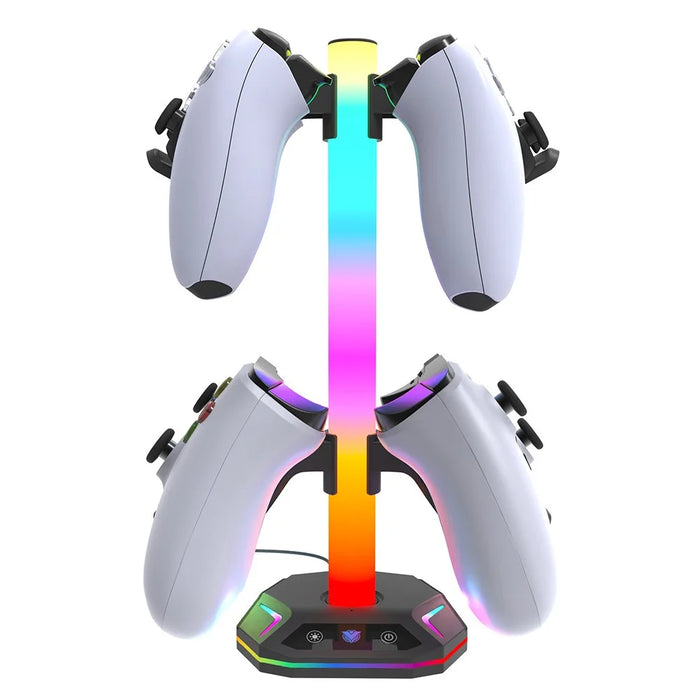 HONSON HS-P5S022 For Sony PlayStation 5 Controller Charging Station Headphone Holder Storage Stand - 3