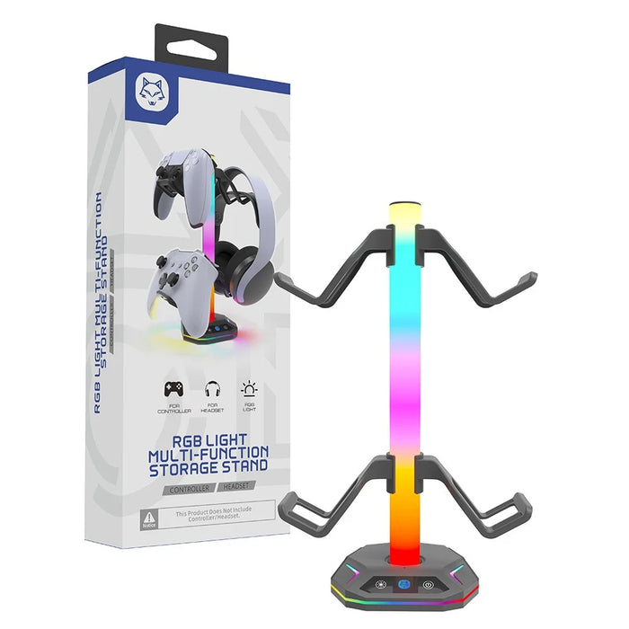 HONSON HS-P5S022 For Sony PlayStation 5 Controller Charging Station Headphone Holder Storage Stand - 5