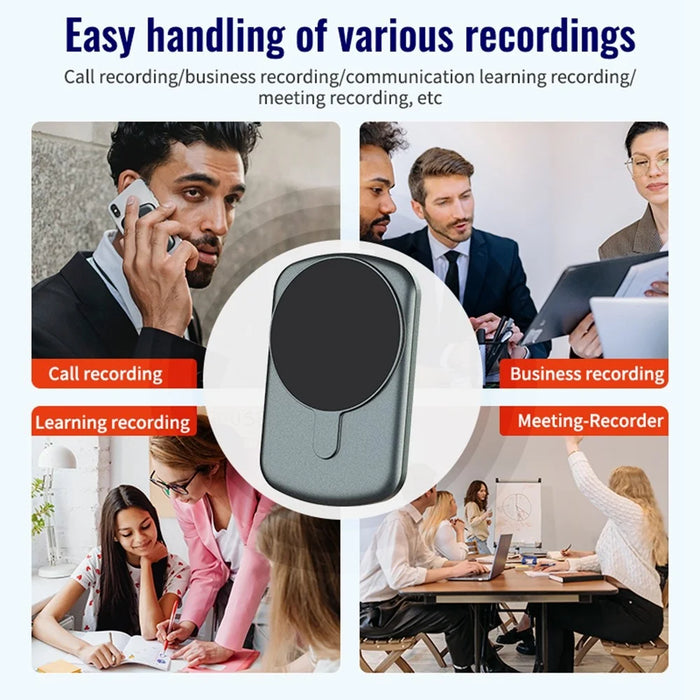 A1 64GB Rechargeable Voice Activated Recorder Noise Reduction Audio Recorder - 7