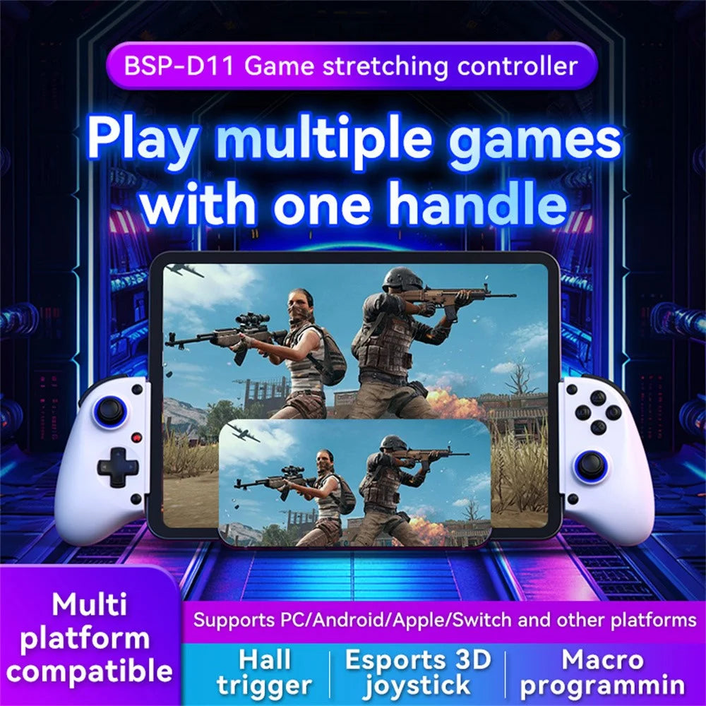 DSP-D11 Bluetooth-compatible Stretchable Game Controller Wireless Gamepad for Nintendo Switch / iOS / Android - Black - 3