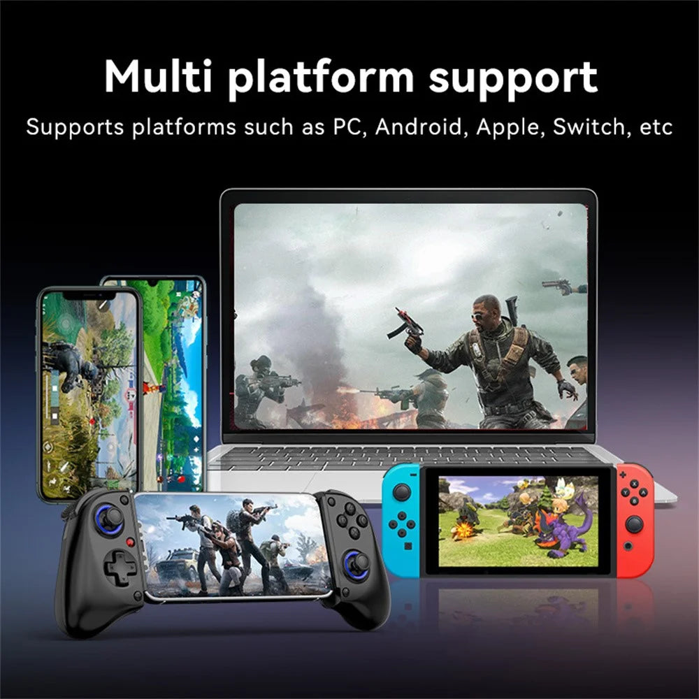 DSP-D11 Bluetooth-compatible Stretchable Game Controller Wireless Gamepad for Nintendo Switch / iOS / Android - Black - 4