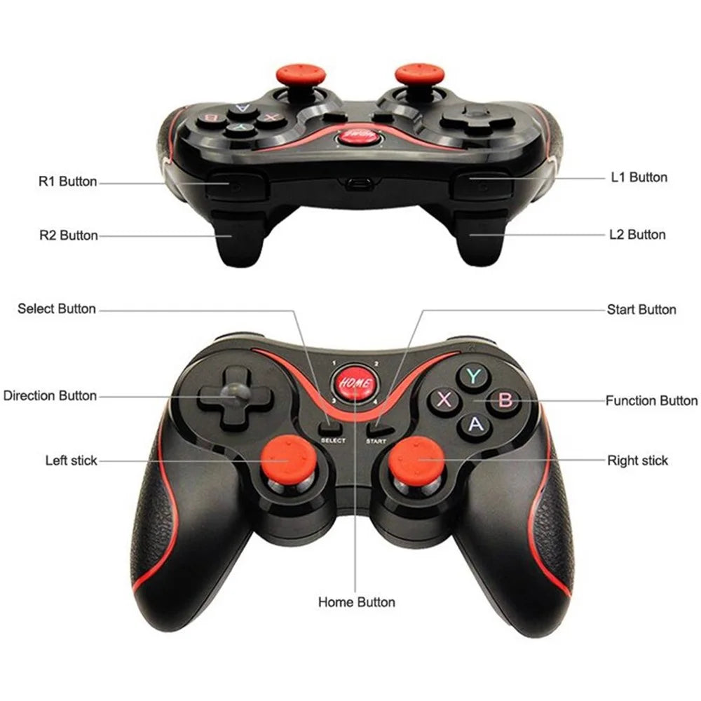 X3 Wireless Bluetooth-compatible Gamepad Handle Controller, Support iOS Android Windows Systems - 3