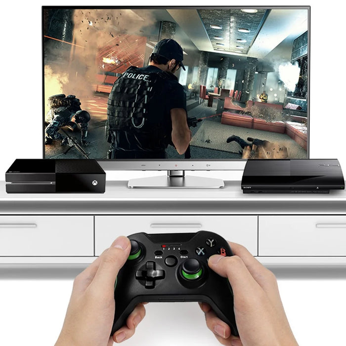 DATA FROG 2.4G Wireless Gamepad for Xbox One / PS3 / PC / Android Phone Dual Vibration Game Controller with Type-C / Micro Adapter - 6