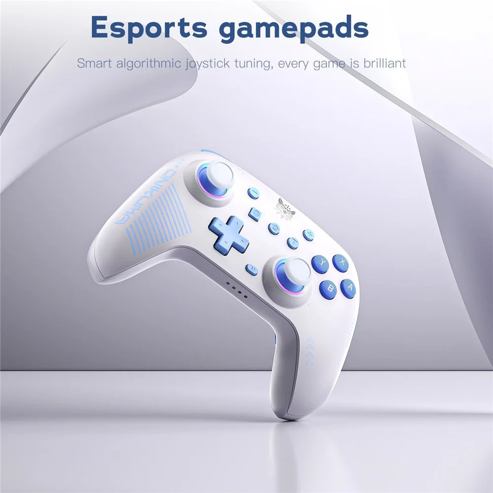 ONIKUMA C1 Switch Bluetooth-compatible / Wired Gamepad Six-Axis Gyroscope Dual Motor Game Controller - White - 6