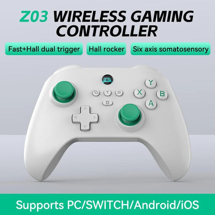 Z03 Dual Joystick Wireless Game Controller Bluetooth-compatible 5.3 Gamepad - White - 2