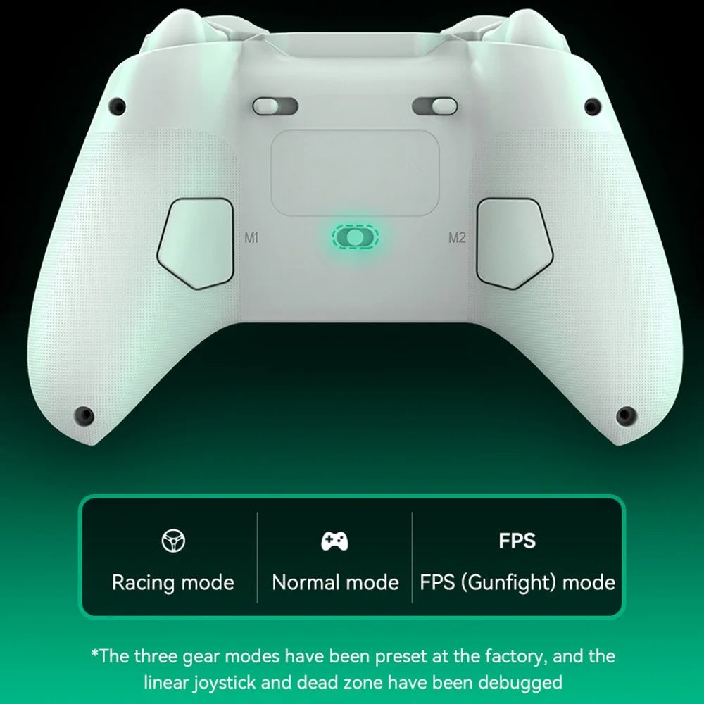 Z03 Dual Joystick Wireless Game Controller Bluetooth-compatible 5.3 Gamepad with Phone Clip - White - 7