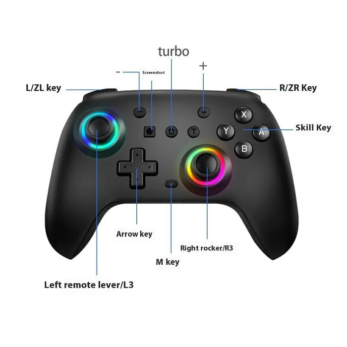 SW-01146-B For Nintendo Switch Pro Wireless Game Controller for Switch Pro Back Button Wake Function Bluetooth-compatible Gamepad - 3