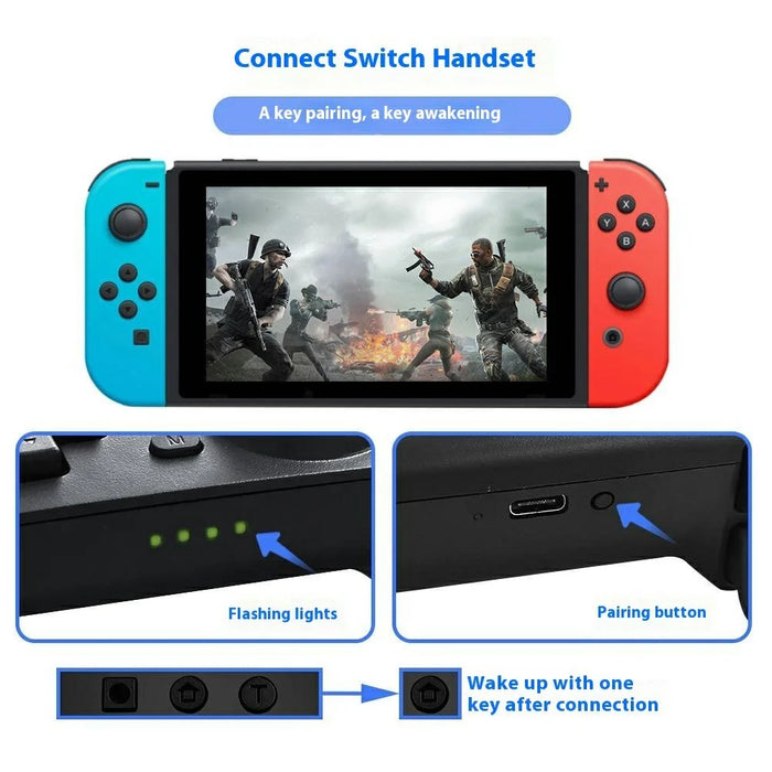 SW-01146-B For Nintendo Switch Pro Wireless Game Controller for Switch Pro Back Button Wake Function Bluetooth-compatible Gamepad - 6