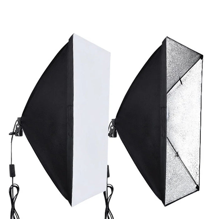 50 x 70cm Single Light Head Softbox Photography Studio Equipment for Portrait Product Shooting - US Plug - 4