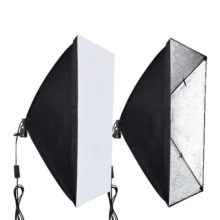 60x60cm Single Light Head Softbox Photography Studio Equipment for Portrait Product Shooting - US Plug - 4