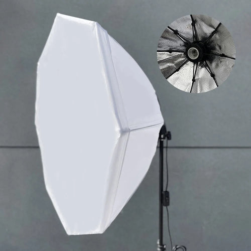 70cm Single Light Head Octagonal Softbox for Portrait Product Shooting Photography Studio - US Plug - 1