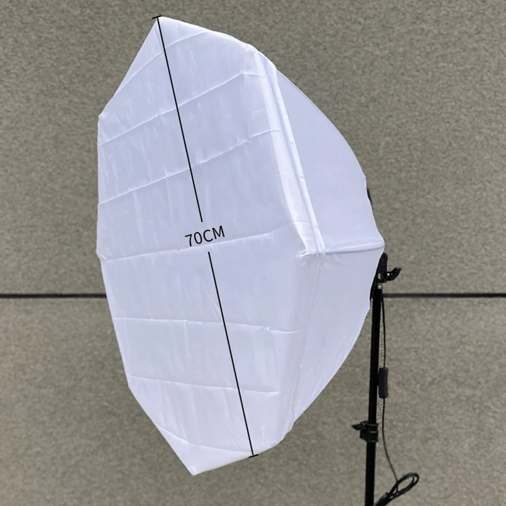 70cm Single Light Head Octagonal Softbox for Portrait Product Shooting Photography Studio - US Plug - 5
