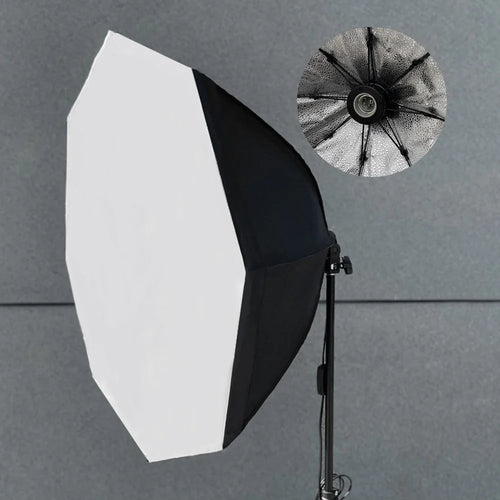 70cm Octagonal Softbox Photography Studio Lighting Equipment with Single Light Head - US Plug - 1