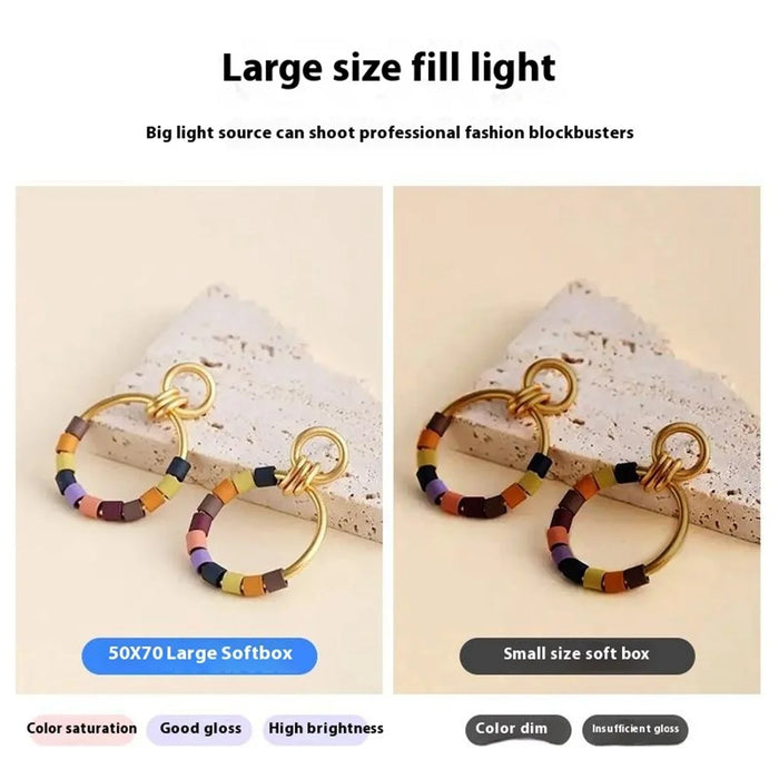 70cm Octagonal Softbox Photography Studio Lighting Equipment with Single Light Head - US Plug - 2