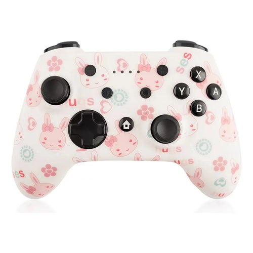 CX-270C Game Controller Dual Motor Vibration 3D Joystick Six-Axis Gyroscope Wireless Bluetooth-Compatible Gamepad - Rabbit - 1