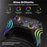CX-262 Colorful Light Game Controller Six-Axis Motion Sensing Dual Motor Vibration Bluetooth-Compatible Gamepad - Black - 4