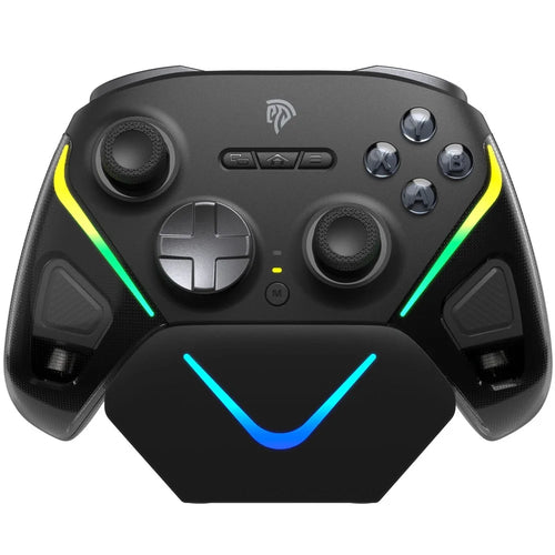 EASYSMX D10 Game Controller TMR Joystick Dual Trigger Bluetooth-Compatible / 2.4G Wireless / Wired Gamepad with Smart Charging Dock - Black - 1