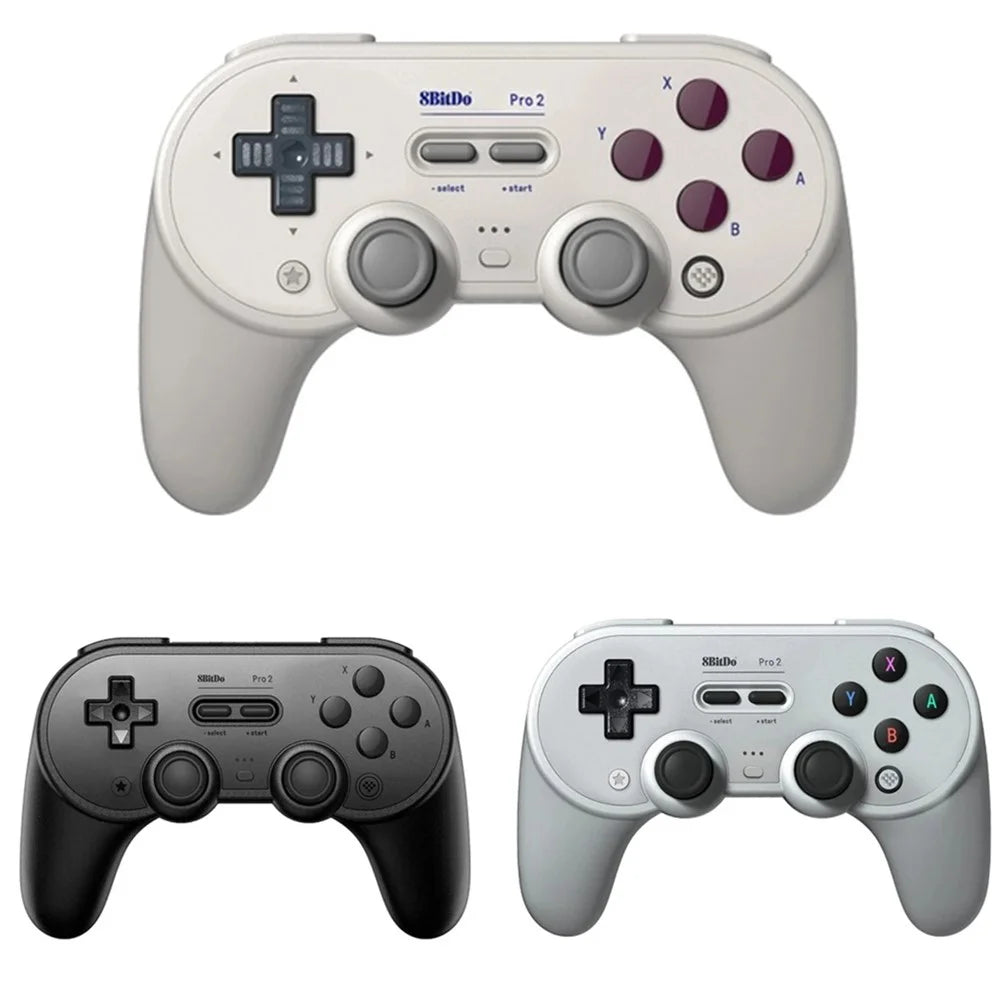 8BITDO Pro 2 Bluetooth-compatible Game Controller Wireless Joystick Gamepad for Nintendo Switch PC Android iOS Phone - Black - 6