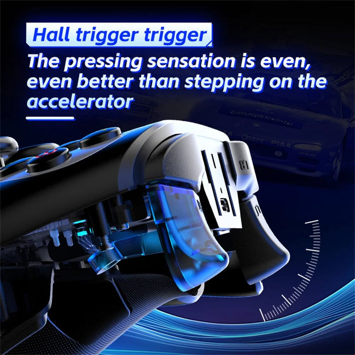 G6S Hall Joystick Trigger Six Axis Body Sensation Bluetooth-compatible Wireless Gamepad for Switch / iOS / Android / PC, with Receiver - Black  /  White - 5