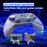 G6S Hall Joystick Trigger Six Axis Body Sensation Bluetooth-compatible Wireless Gamepad for Switch / iOS / Android / PC, with Receiver - Black  /  White - 6