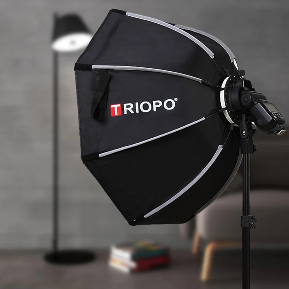 TRIOPO KX65 Hot Shoe Foldable Flash Diffuser Softbox Spotlighting Cloth Photo Diffuser Soft Light Box - 1