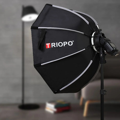 TRIOPO KX65 Hot Shoe Foldable Flash Diffuser Softbox Spotlighting Cloth Photo Diffuser Soft Light Box - 1