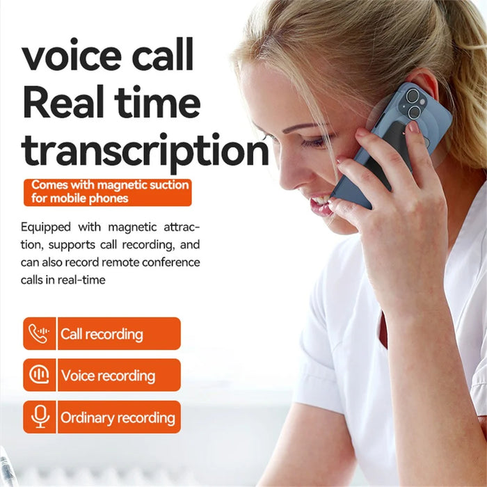 A3 16GB ChatGPT AI Voice Recorder APP Control Smart Transcription Speech to Text Recorder, Single Key + Reset Button - 7