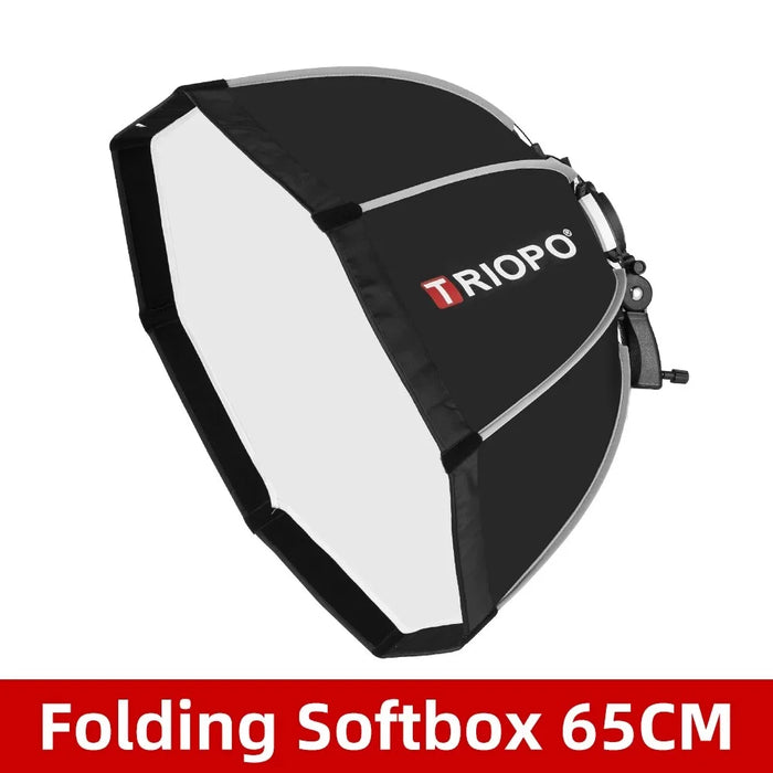TRIOPO KS65 65cm Octagon Umbrella Softbox Portable Universal Folding Flash Flashlight Softbox - 7