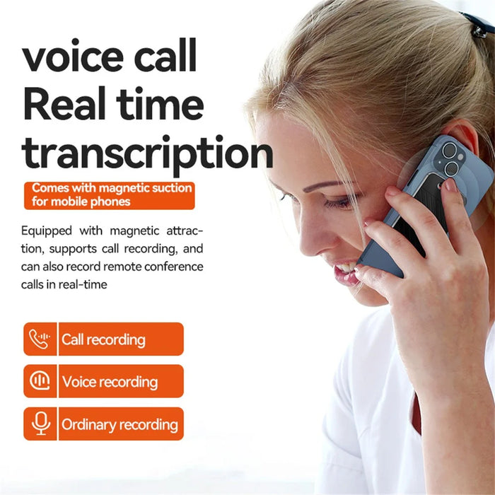 A3 Arc Frame 128GB AI Voice Recorder ChatGPT Transcribe Summarize Audio Recorder - 7