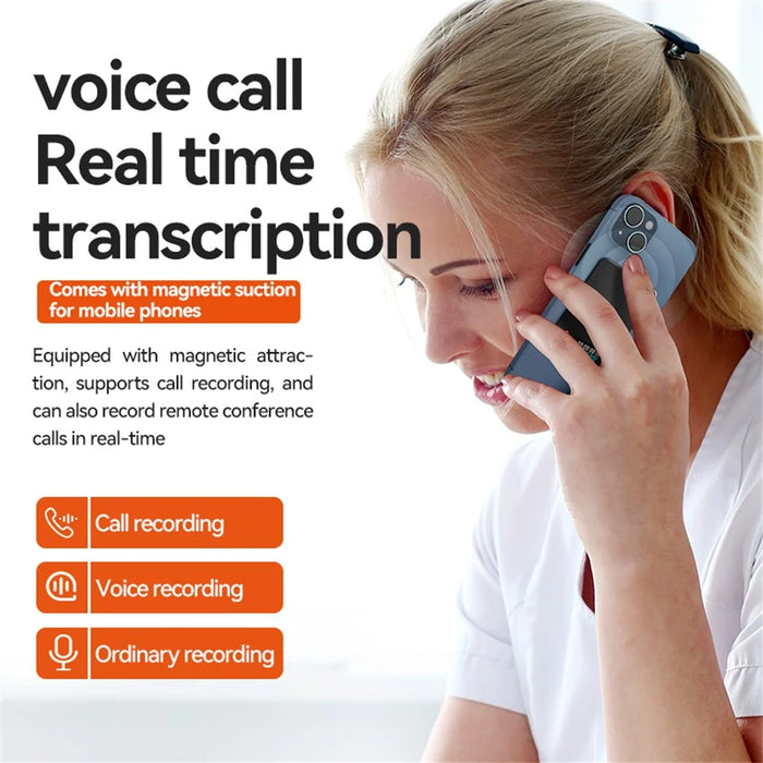 A3P 8GB AI Voice Recorder APP Control ChatGPT Transcribe Summarize Recording Device - 7