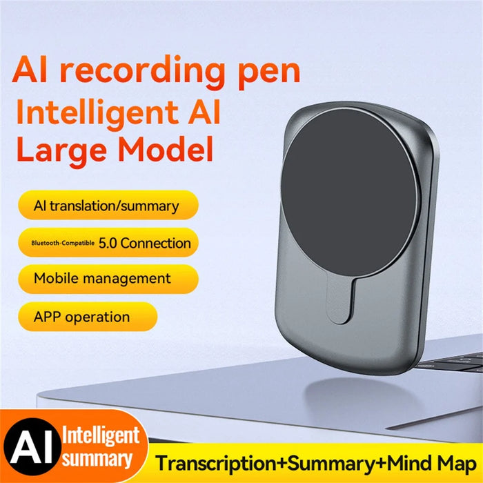 A1A AI Voice Recorder 16GB, Smart Translation Audio Recorder, APP Control Digital Dictaphone for Meetings, Classes, Interviews - 6