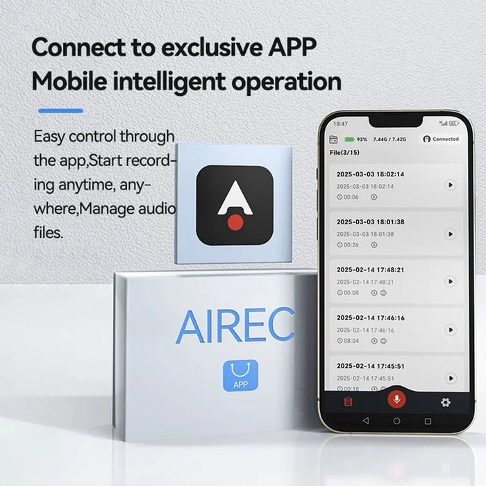 Q90A 64GB AI Voice Recorder ChatGPT Smart Transcription App-Controlled Audio Recording Pen - 3