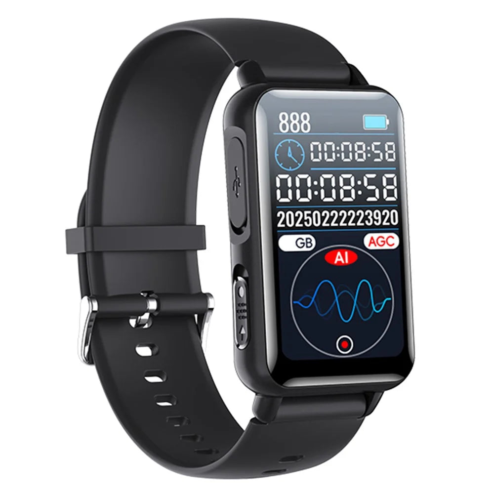 S18A 8GB AI Voice Recorder ChatGPT Smart Transcription App Controlled Recording Watch Translator - 1