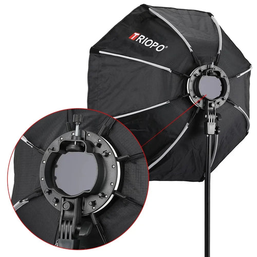 TRIOPO KX90 90cm Photo Bowens Mount Portable Octagon Umbrella Outdoor Soft Box Diffuser for Studio Flash Softbox - 1