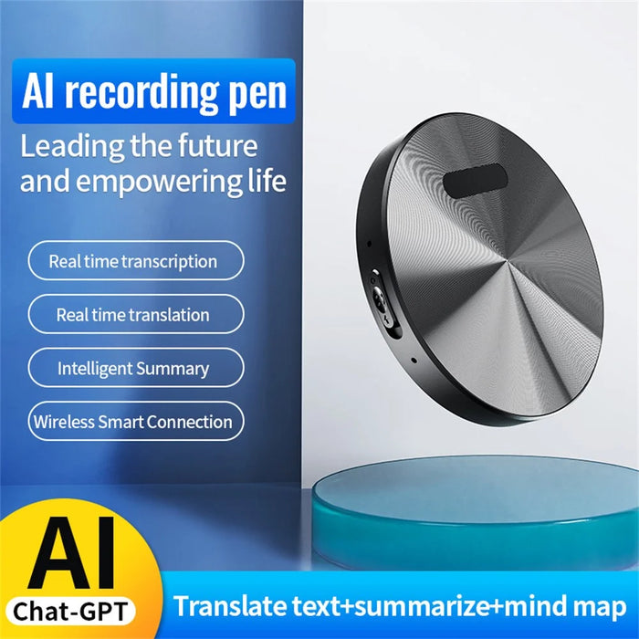 A6 256GB Magnetic Dictaphone App Control AI Voice Recorder ChatGPT Smart Transcription Translator - 4