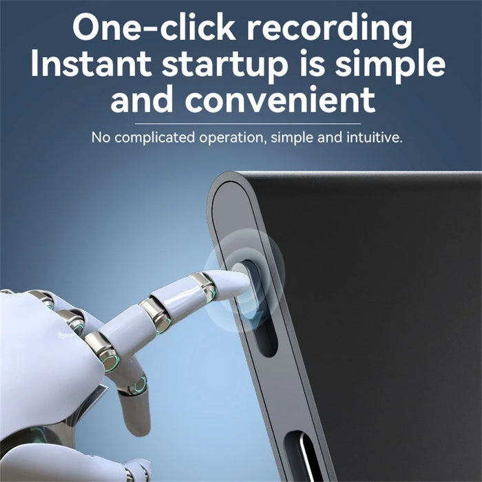 Q61A 128GB AI Voice Recorder ChatGPT Smart Transcription Translation App Controlled - 5
