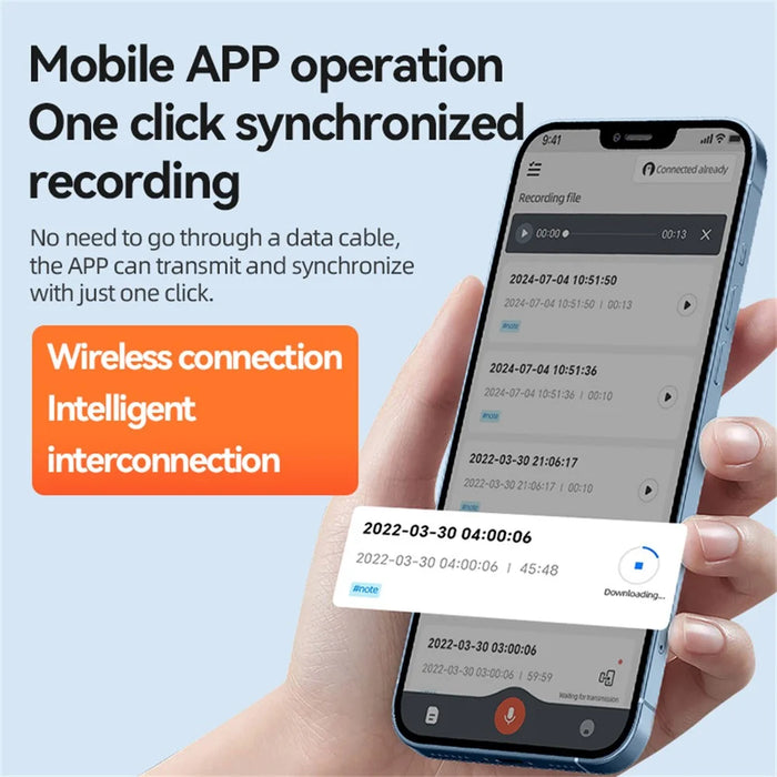 Q70A AI Voice Recorder ChatGPT 128GB Smart Transcription Translation App Control Magnetic Sound Recorder - 6