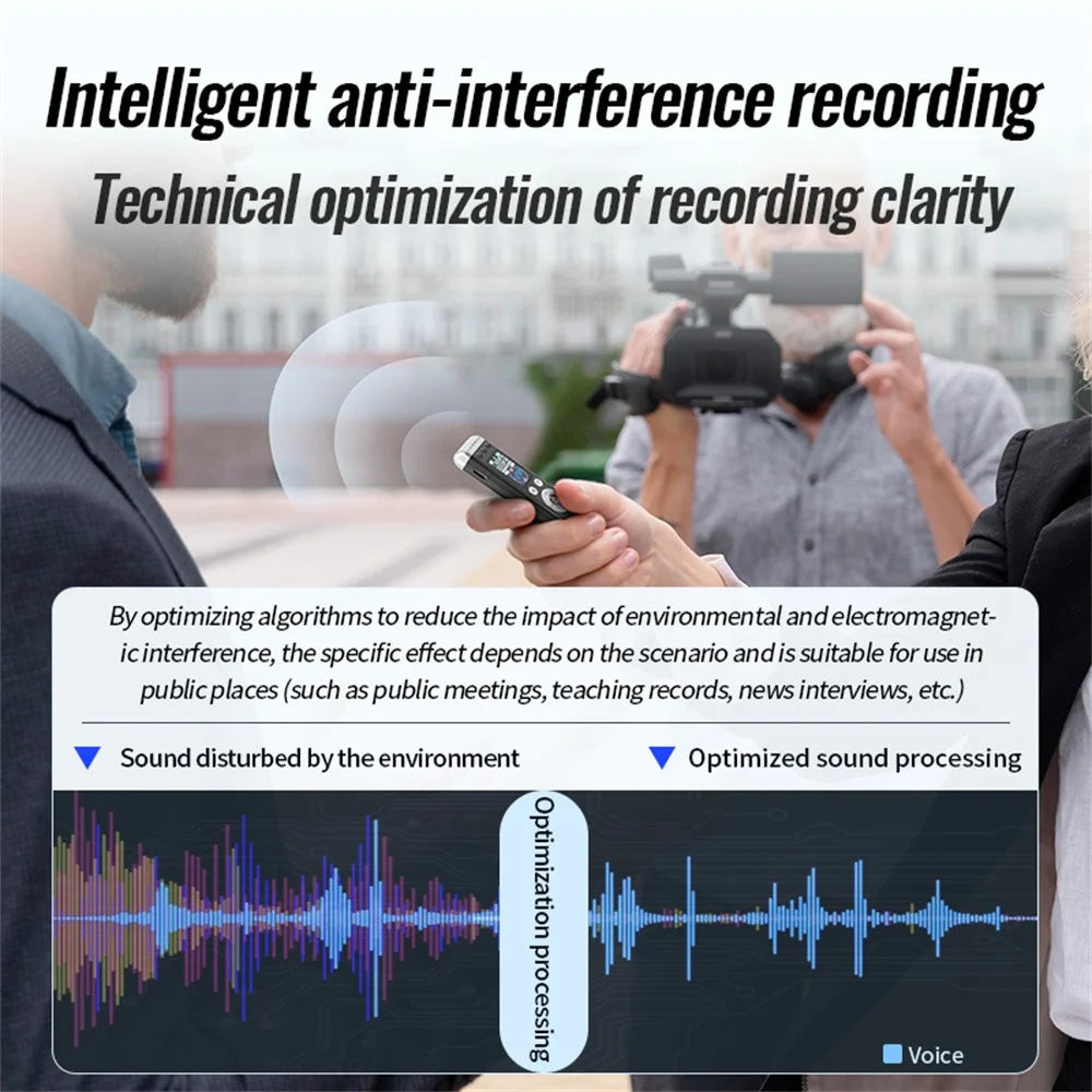 Q88A AI Smart Voice Recorder 32GB HD Noise Reduction One-Touch Recording Pen 1.14 Inch IPS Screen - 4