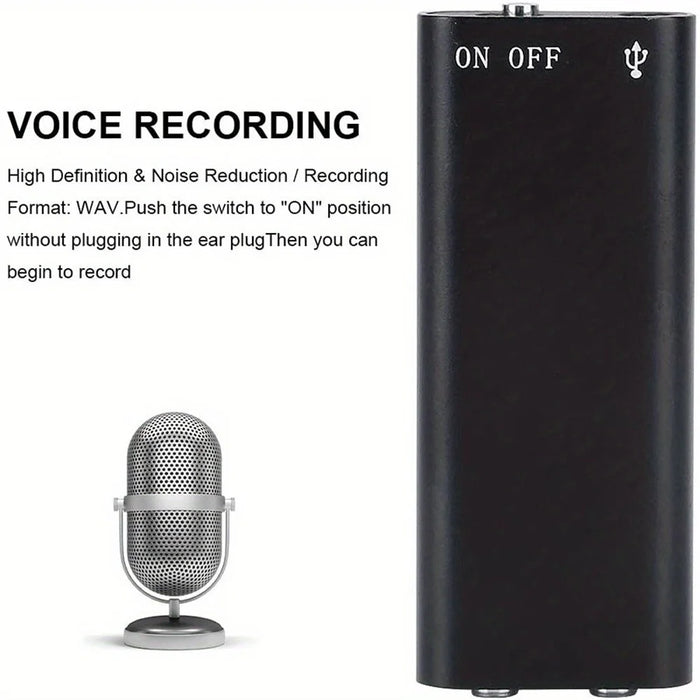 SK892 8GB Digital Voice Recorder One-Touch Recording Device MP3 Player - 2